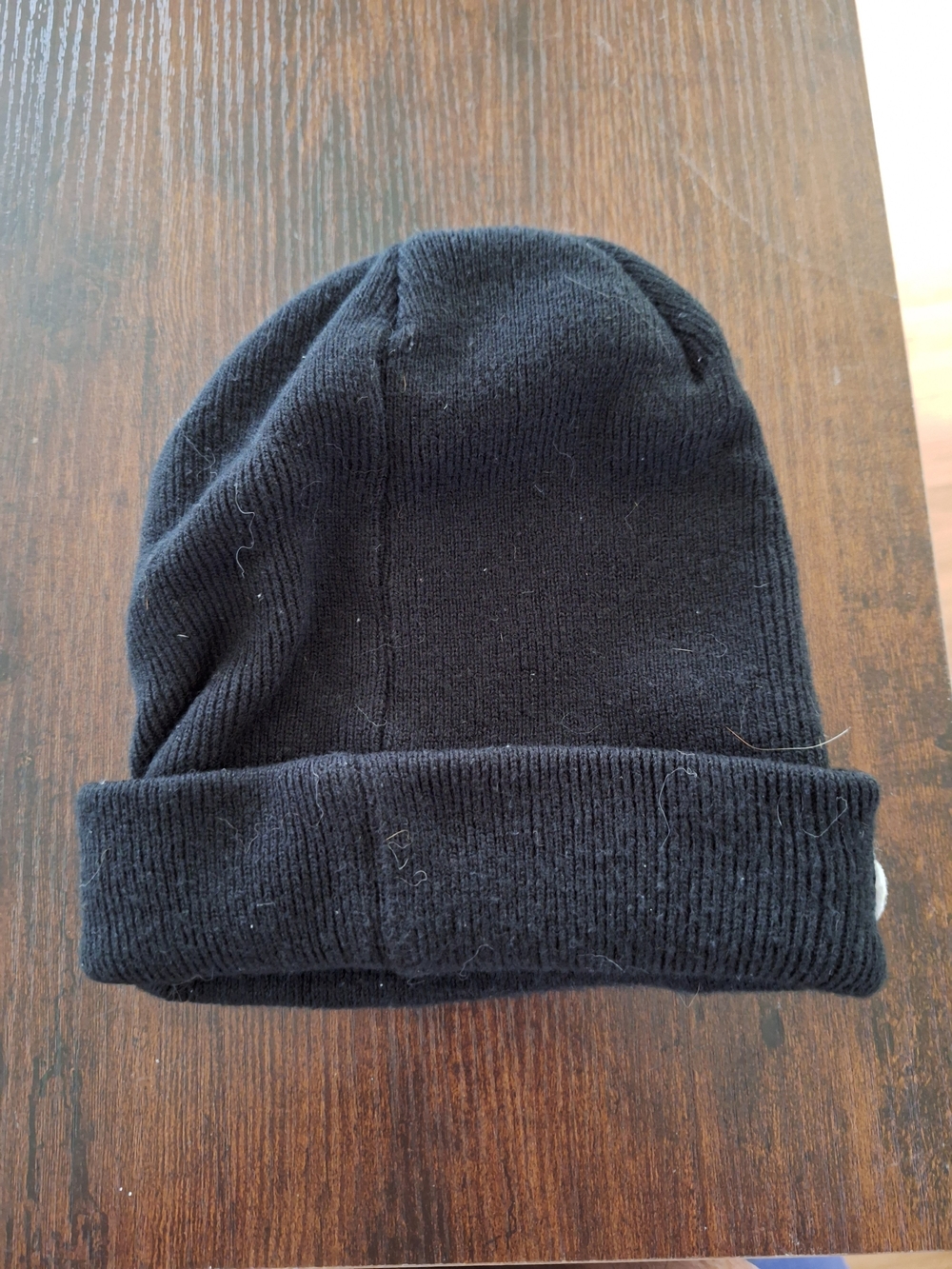 Kids Unisex Black Beanie Hat with Fun Food Patches - Picture 2 of 2